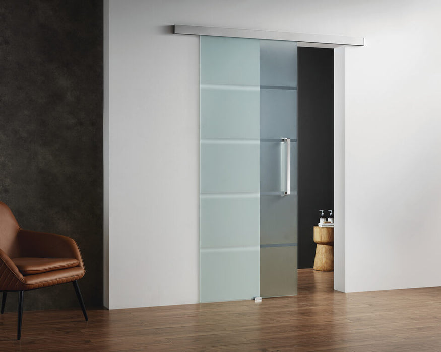 Ușă Glisantă Duș cu Profil Aluminiu Crom | Sticlă 8mm | 75 cm sau 85 cm | GME