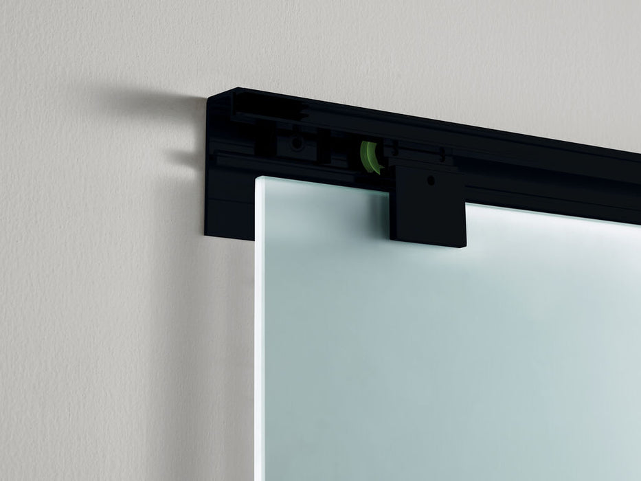 Ușă Glisantă Duș cu Profil Aluminiu Negru | Sticlă 8mm | 75 cm sau 85 cm | GME