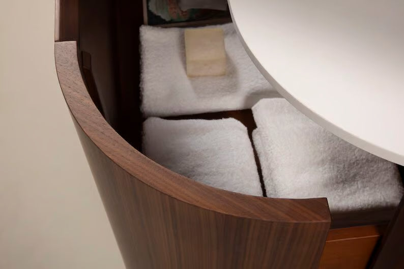 Mobilier baie contemporan Loom 106x50cm Gaia Mobili Italy