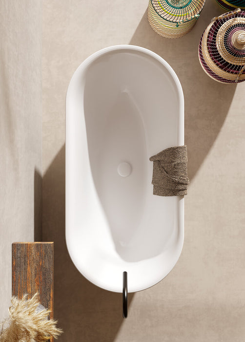 Cadă Freestanding Hit – Alb Mat 170×80 cm | Acril Compozit GSG