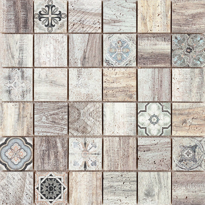 Mozaic Decorativ Hydra 30x30cm Spania - Intermatex Mat Albastru Bej