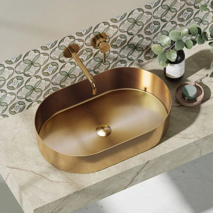 Lavoar pe Blat Jupiter Rose Oro –Oțel Inoxidabil 55×35 cm
