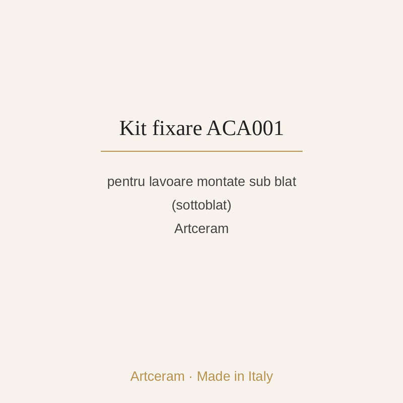 Kit fixare lavoar sub blat Artceram ACA001