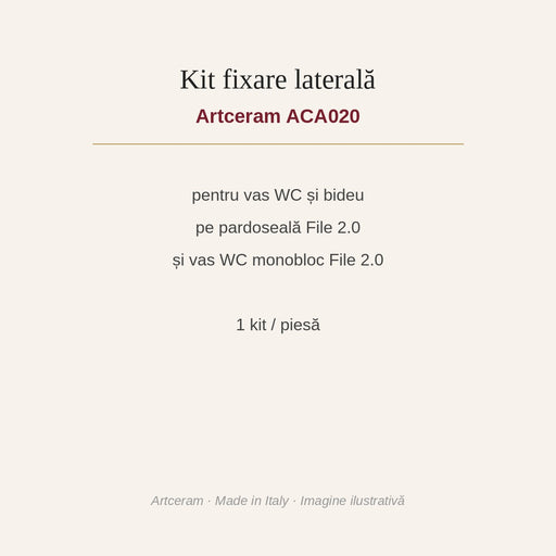 Kit fixare laterală sanitare pe pardoseală Artceram ACA020