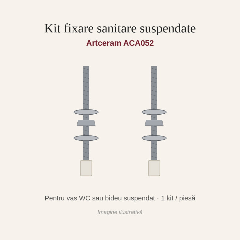 Kit fixare sanitare suspendate Artceram ACA052