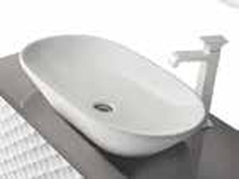 Lavoar pe blat Catino 2, 50 × 40 cm, din ceramică albă – Mia Italia