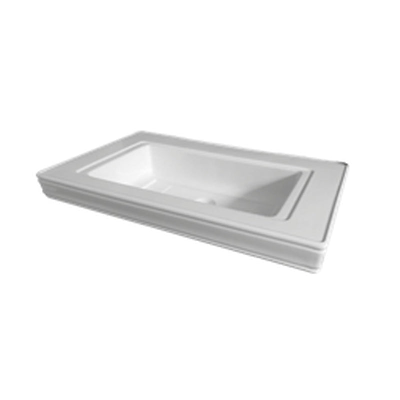 Lavoar ceramic semi-încastrat Moon 81 × 51 cm – Mia Italia