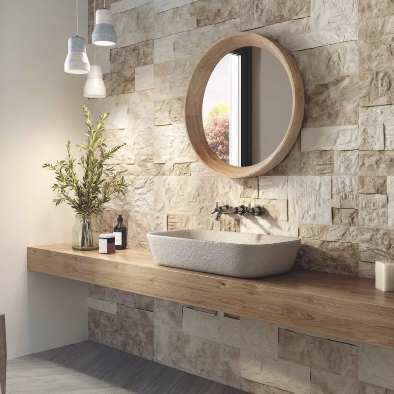 Gresie și faianță porțelanată Marlstone 21 × 62 cm, mat – Realonda