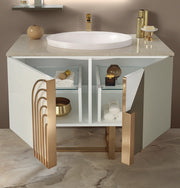 Mobilier baie Balance 100 cm Mia Italia – Balance 03 cu ușile deschise