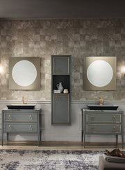 Mobilier baie Elegance Napoleon 96 cm Mia Italia – compoziția Elegance Napoleon 28, două mobilier de 96 cm și coloană suspendată