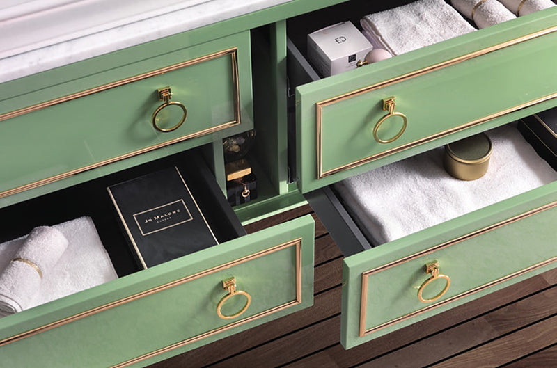 Mobilier baie Elegance Napoleon 156 cm Mia Italia – detaliu Elegance Napoleon 32, sertare deschise