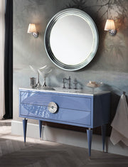 Mobilier baie Novecento 100 cm Mia Italia – compoziția Novecento 09, lăcuit albastru lucios