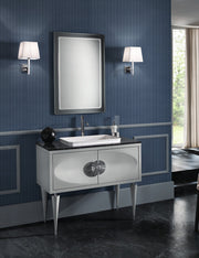 Mobilier baie Novecento 100 cm Mia Italia – compoziția Novecento 11, 2 uși, lavoar pe blat (la cerere)
