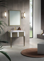 Mobilier baie Portofino 80 cm cu inserții Mia Italia – compoziția Portofino 07, 80 cm, bronz, inserții din marmură