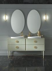 Mobilier baie Soho 150 cm Mia Italia – compoziția Soho 04 cu 4 sertare și două lavoare