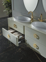 Mobilier baie Soho 150 cm Mia Italia – Soho 04 cu sertarul deschis