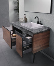 Mobilier baie Tango 120 cm Mia Italia – detaliu Tango 120, coș extractibil