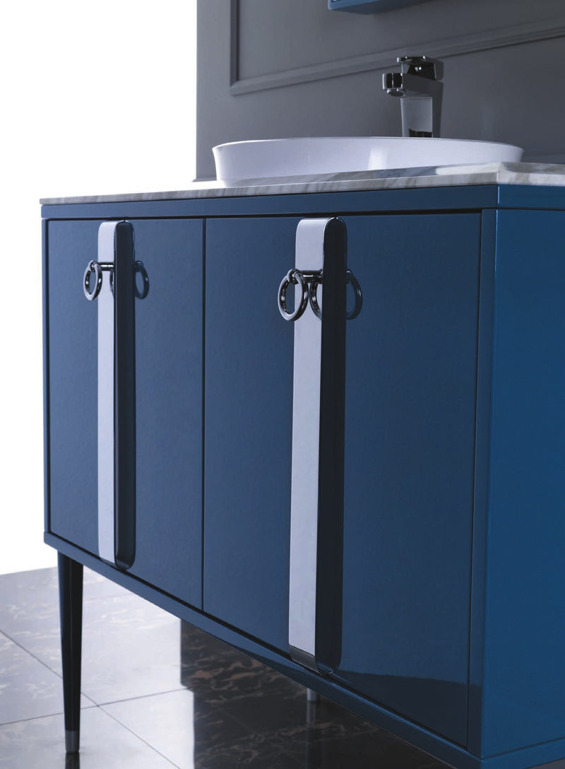 Mobilier baie Tribeca 100 cm Mia Italia – detaliu Tribeca 05 cu blat din marmură