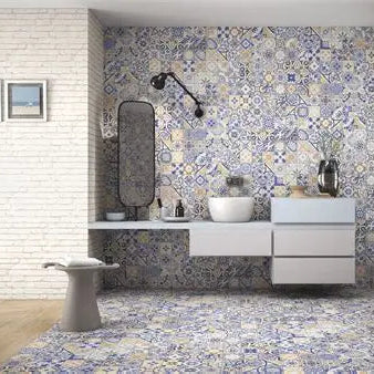 Gresie și faianță porțelanată Medes 44 × 44 cm, mat, aspect ciment – Realonda