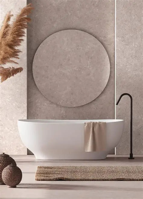 Cadă Freestanding Sun – Ovală 170×80 cm, Acril Compozit Alb Mat | GSG Ceramica