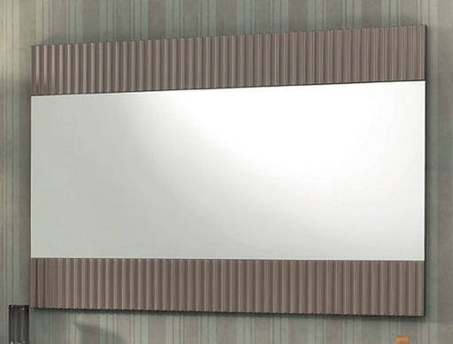 Oglindă baie Atelier Mia Italia – ramă lăcuită taupe, montaj orizontal