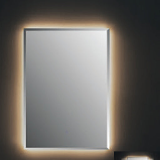 Oglindă baie dreptunghiulară Quakko 70 × 100 cm cu LED din spate – Gaia Mobili