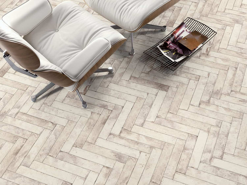 Gresie Pave Brick Sbiancato Mat 8×41,3 cm – Sichenia Italy