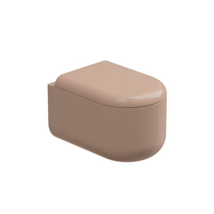 Vas WC Suspendat Petra – GSG Ceramica | Rosa Lucido cod.039 | Capac Soft Close Inclus