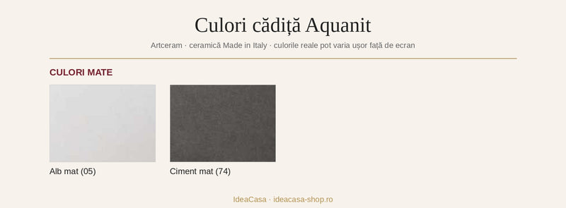 Culori cădiță Aquanit