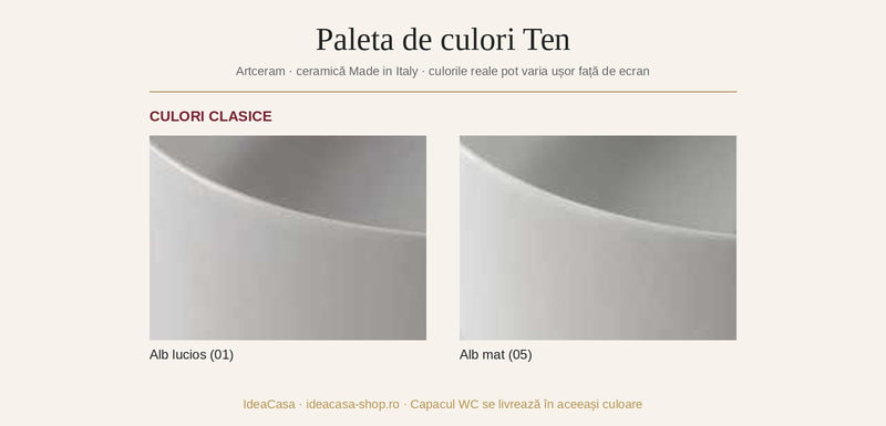 Paleta de culori Ten Artceram