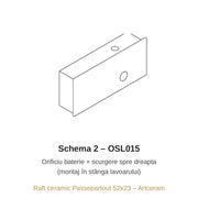 Raft Passepartout Schema 2 – baterie + scurgere dreapta OSL015