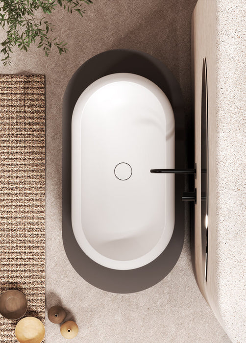 Lavoar blat GSG Petra 80×42 cm – Bianco Matt cod.001 | Made in Italy