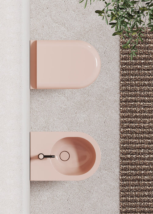 Bideu Suspendat Petra – GSG Ceramica | Rosa lucido cod.039 | 36×52 cm