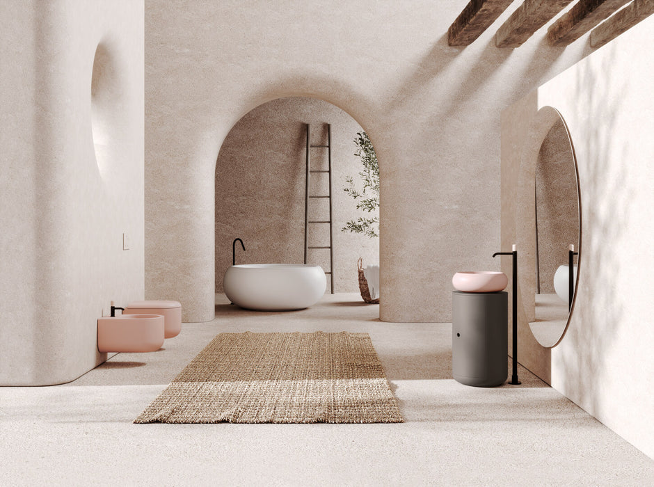 Bideu Suspendat Petra – GSG Ceramica | Cipria Satinato cod.032 | 36×52 cm