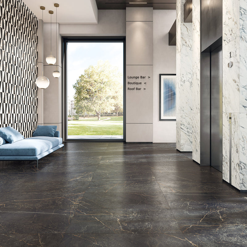 Gresie porțelanată Prestige Port Laurent 3D 60 × 120 cm, satinat – Sichenia