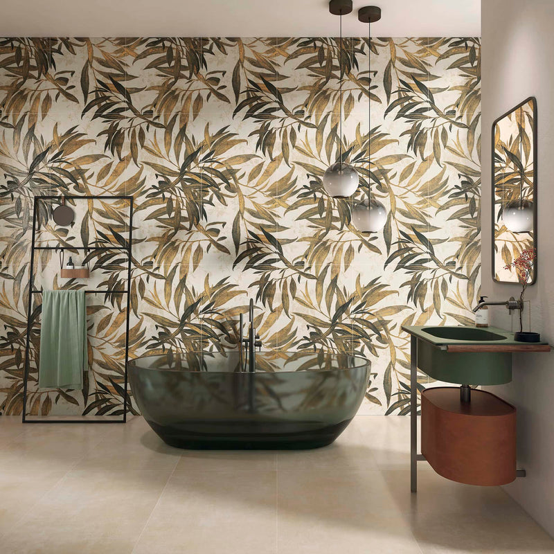 Gresie porțelanată Decor Bamboo Beige 60 × 120 cm, mat – Sichenia
