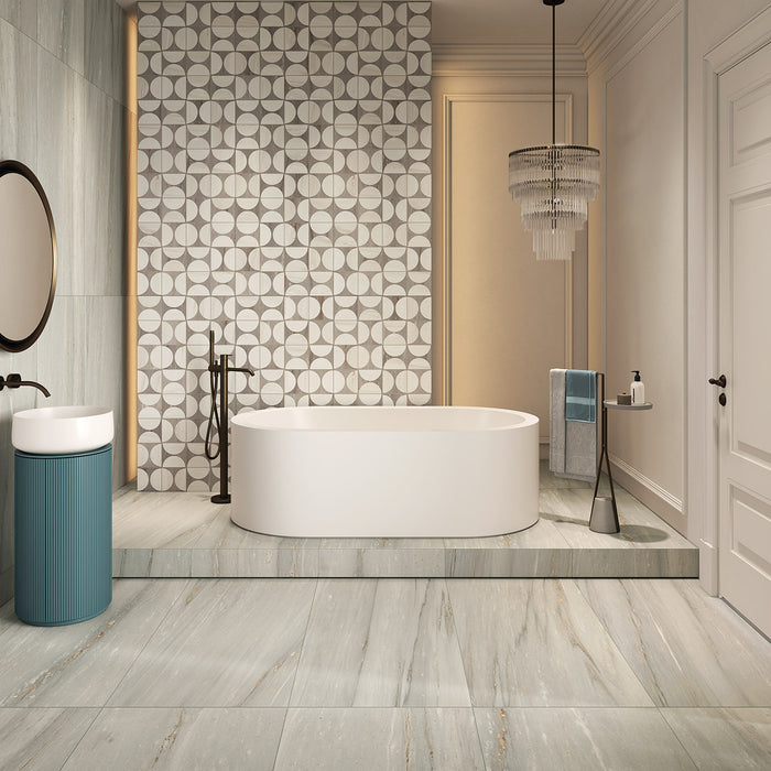 Gresie Portelanată decor Hoop Dolomite& Palissandro 60x120 cm – Sichenia Italia