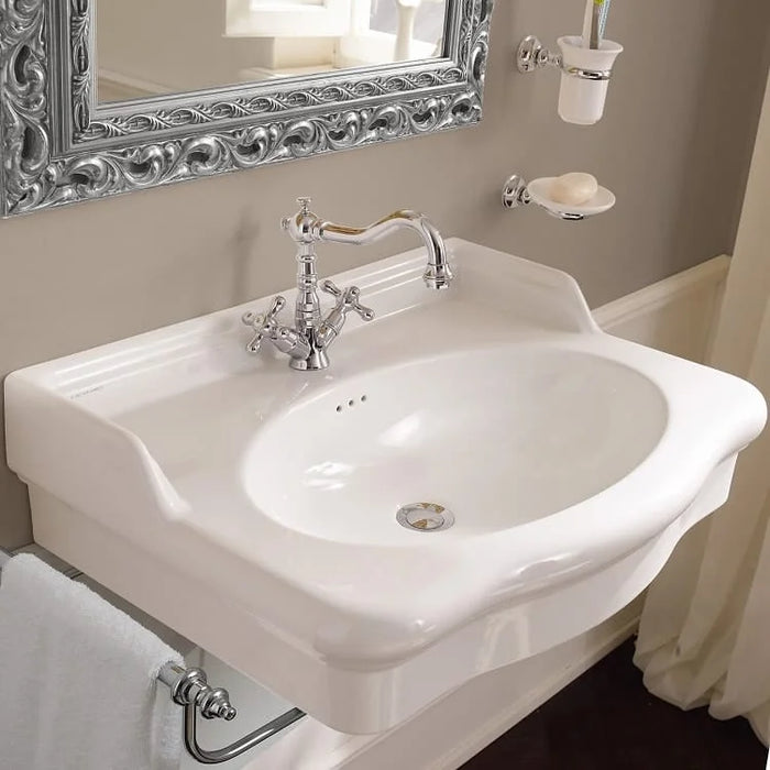 Lavoar cu Piedestal Castellana Scarabeo 70×53 cm – Made in Italy