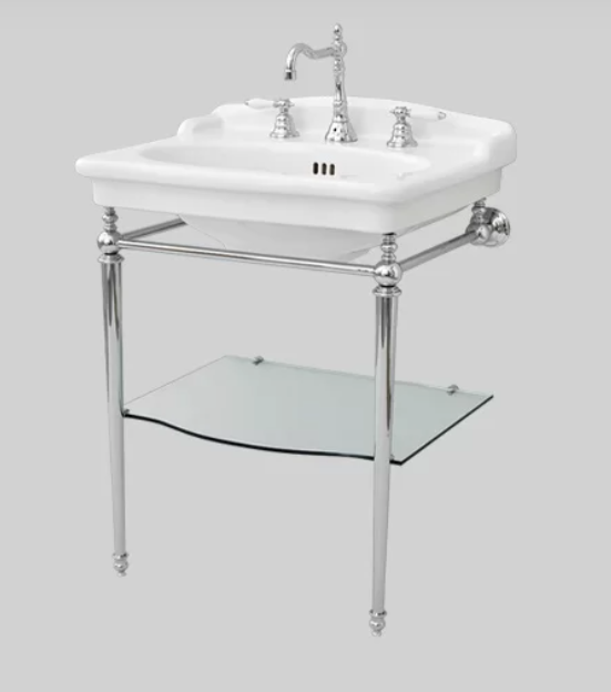 Lavoar Hermitage Artceram cu coloană ceramică finisaj glossy white
