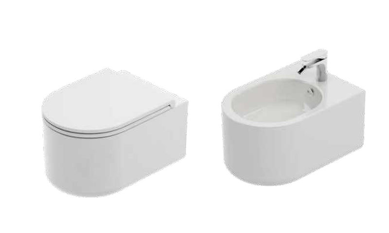 Set vas WC suspendat și bideu suspendat Solida Artceram 36x53