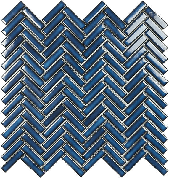 Mozaic pe plasă Chevron 28.3x27.7cm porțelan glazurat Spania
