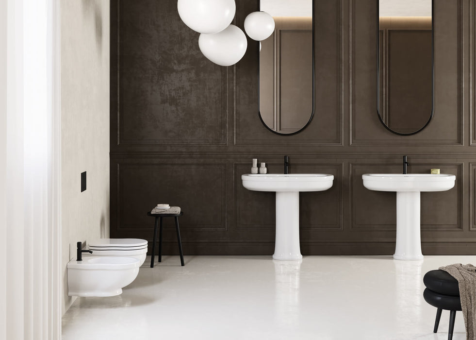 Lavoar cu Coloană Time by Gsg 95x51 cm – Ceramică Sanitară Made in Italy