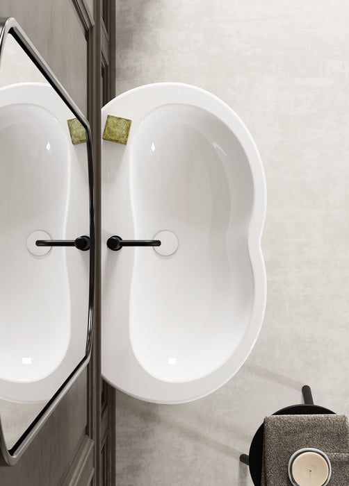 Lavoar cu Coloană Time by Gsg 95x51 cm – Ceramică Sanitară Made in Italy