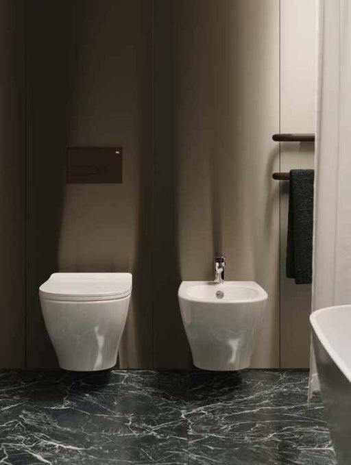 Vas WC și bideu Ten Artceram în baie contemporană