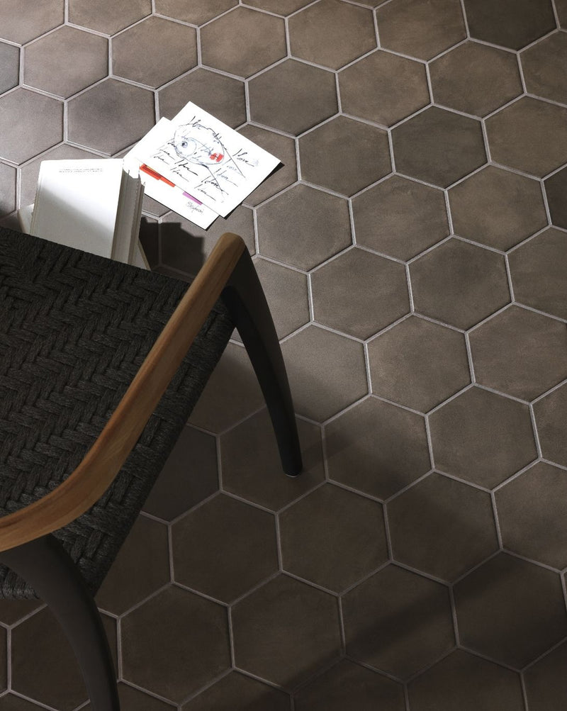 Gresie porțelanată hexagonală Exanuance 14 × 16 cm – Tonalite