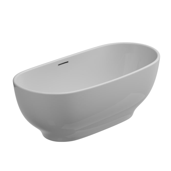 Cadă Freestanding Moon– Ovală 170×80 cm, Acril Compozit Alb Lucios | GSG Ceramica