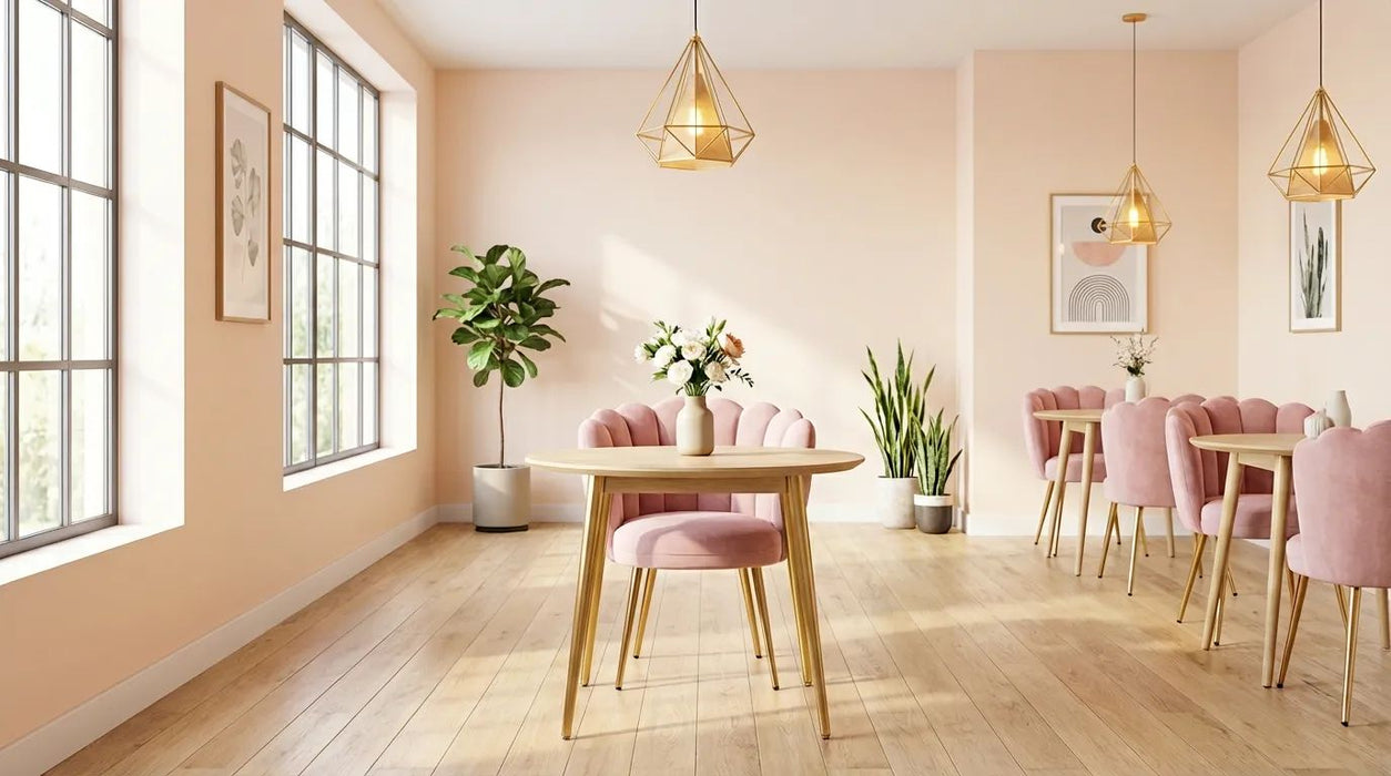 Fotoliu Catifea Daisy Rosa – Design Modern & Confortabil