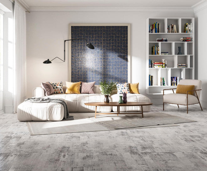 Gresie și faianță porțelanată Abstra Blue Blocks Shiny 50 × 100 cm – Aparici
