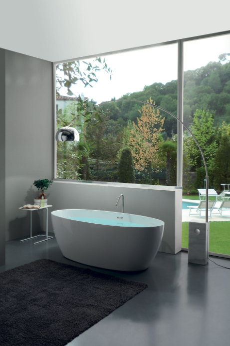 Cadă de Baie Freestanding Flo Modern 170x82x58cm - Kerasan Italia