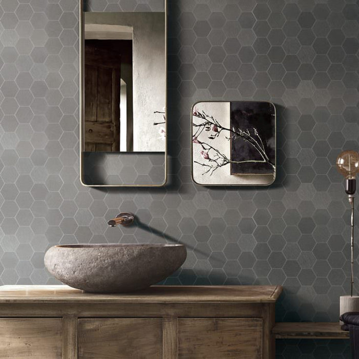 Mozaic Porțelan Titanium Hexa 30,6×29,8 cm - Intermatex Spania | Lucios Premium